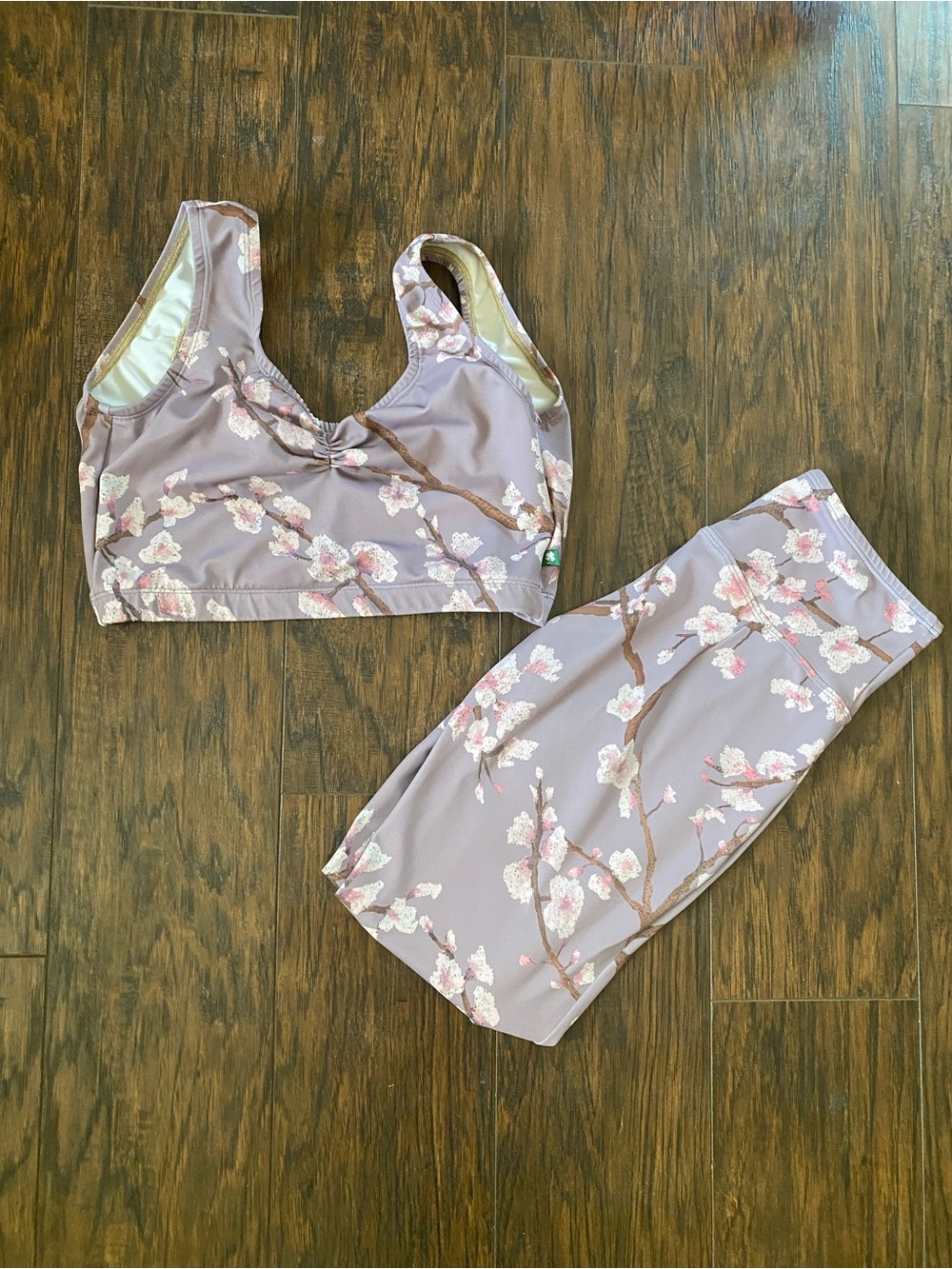 Luckyleo Dusk Cherry Blossom Moon Top & Leggings Set